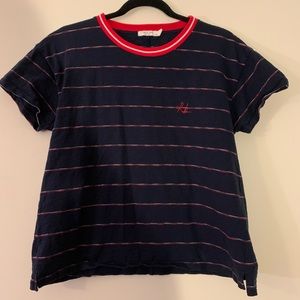 Rag & Bone Navy Striped T-Shirt